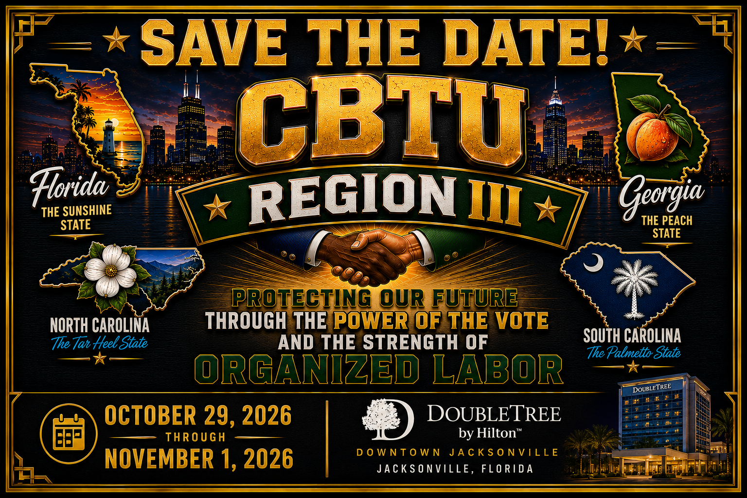 Save the Date: CBTU Region III Conference — Jacksonville, FL